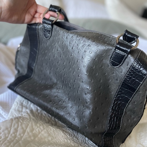 Vintage Y2K U.S POLO purse. NWOT black and grey  shoulder bag old money style - Picture 5 of 6